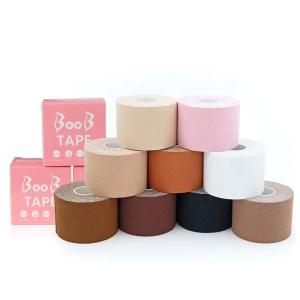 China 95% Cotton 5% Spandex Breast Support Tape Boob Lift Waterproof Sweatproof 5cmx5m factory