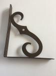 Black Brown Designer Cast Iron Wall Brackets Room Wall Support Steel Reinforced