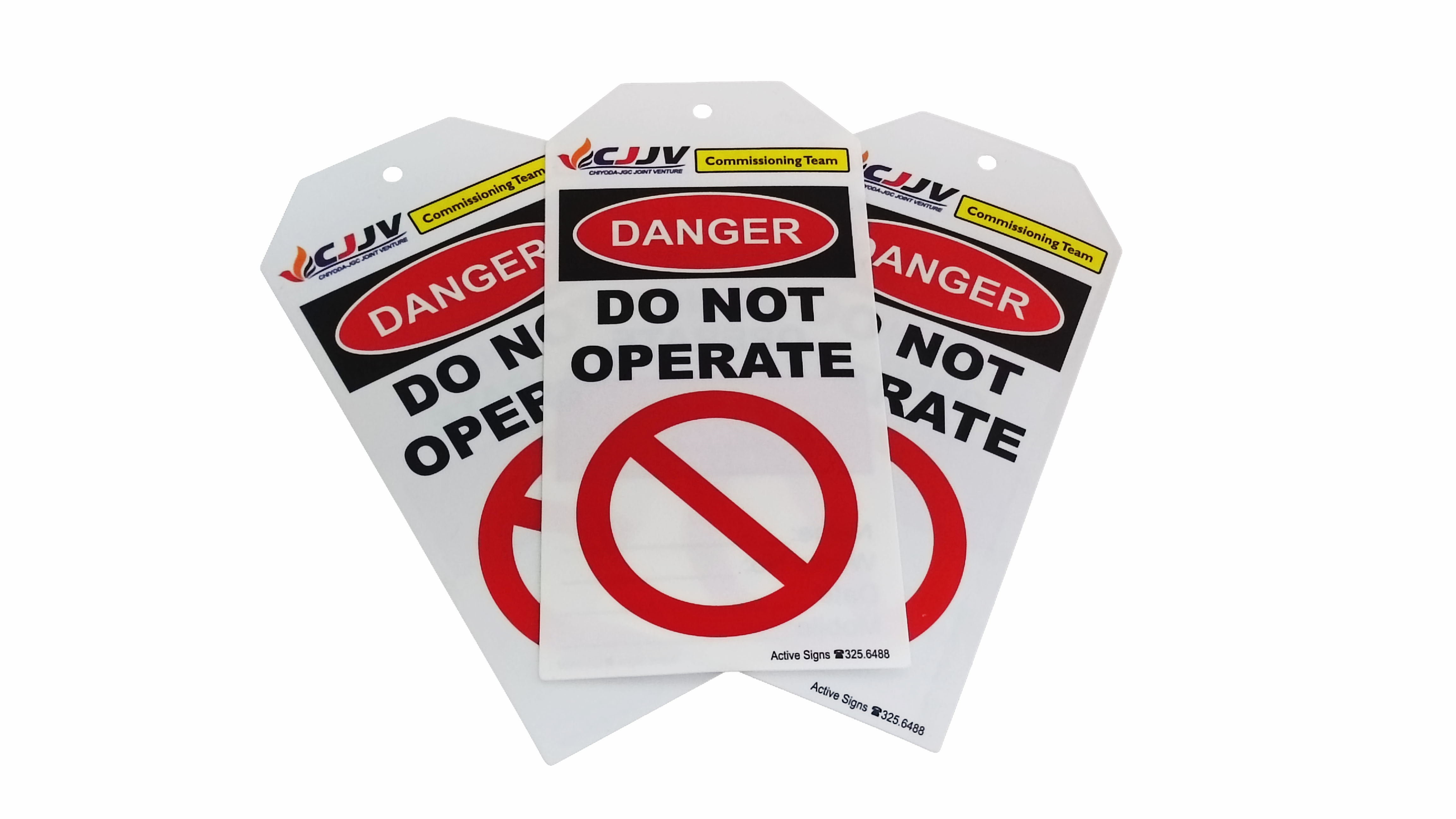 Custom Design Plastic Safety Tag for High Performance Applications