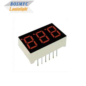 China 20mA 7 Segment LED Display 3 Digits 0.28 Inch 0.56 Inch Durable factory