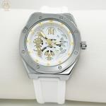 Minimalist Sport Silicone Wrist Watch Water Resistant Stainless Steel Case