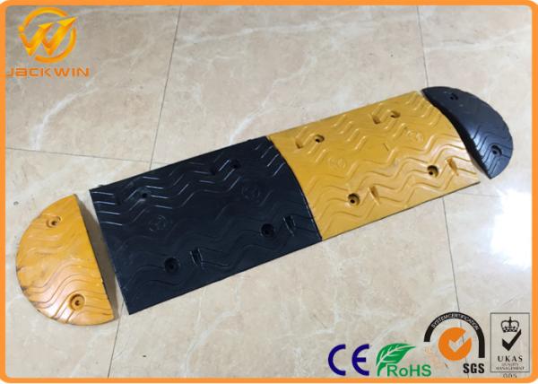Prefabricated Portable Rubber Parking Bumpers , Car Safety Road Concrete Speed