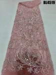 Luxury African Sequins French Net Tulle Mesh Lace With Beads Embroidered