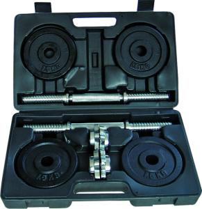 China Unisex Portable Dumbbell Set Carry Case Chrome Dumbbell Set 15kg factory