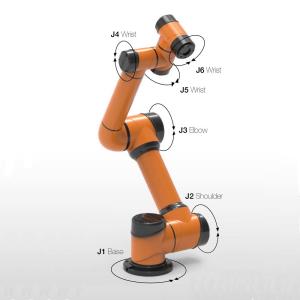 China IP54 Six Axis Robot Arm , 200 Watts Aluminum Robot Arm Harmonic Drive factory