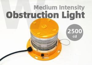 China Polycarbonate Aviation Obstruction Light Medium Intensity Aircraft Warning Lights IP68 For Tower Marking factory