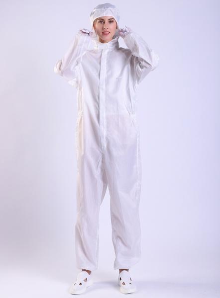 Dust Free Hooded Anti Static Garments ESD Safe Clothing Food Machinery