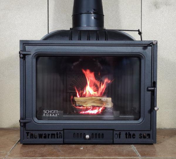 Embedded Fireplace Built In Cast Iron Wood Burning Household True Fire Three