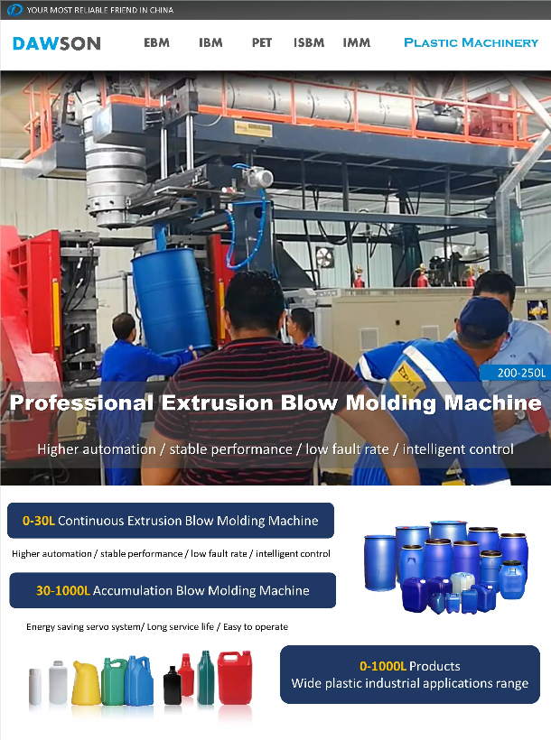 Large Plastic Products Extrusion Blow Molding Machines Making Machine Technology
