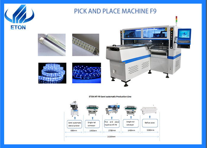 China High Speed SMT Pick And Place Machine 68 Heads For LED Tube Light / Strip Light factory