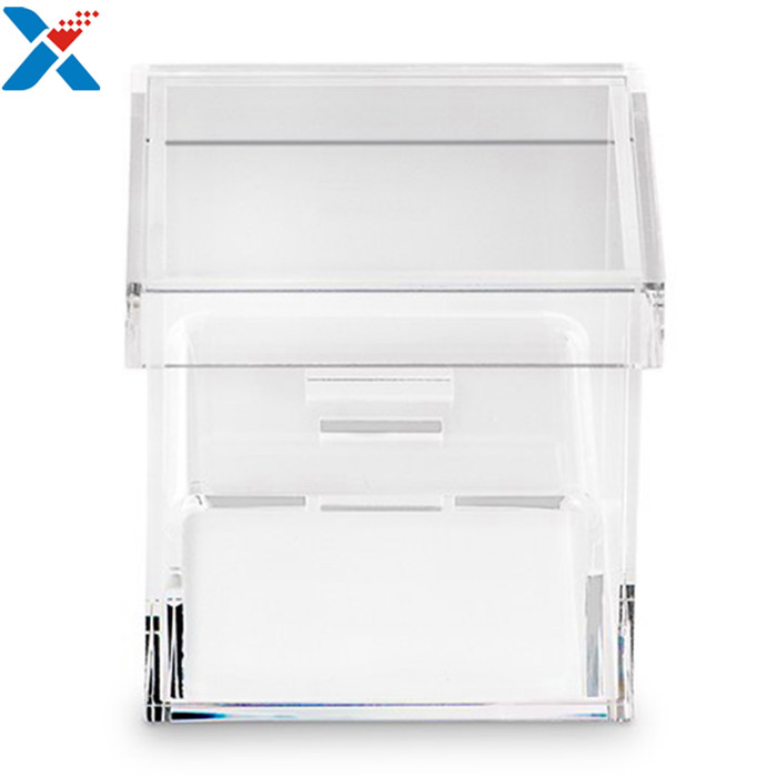 Clear Ring Holder Led Acrylic Display Case Flowers Gift Box Customized Logo