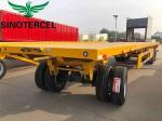 Aluminum Flatbed Full Trailer 20000kg Semi Flatbed Trailers For Sale
