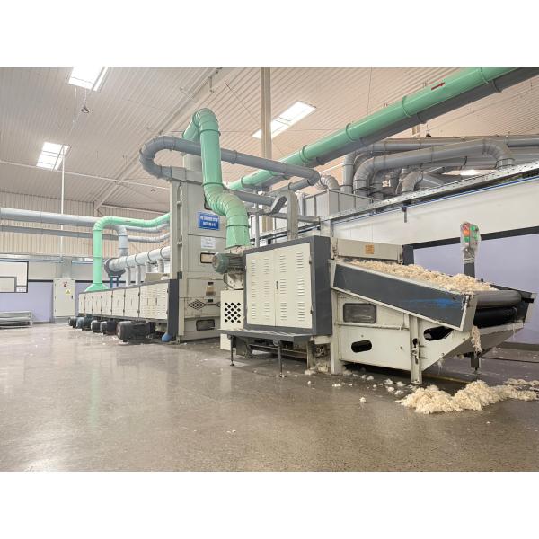 Textile waste opening recycling machine