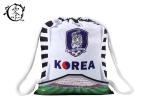 Sublimation Printed Soccer String Bags , Korea Baseball Custom Cinch Bags