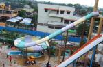 Outdoor Water Play Equipment , Fiberglass Space Bowl Slide for Theme Park