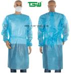 Waterproof Disposable PP Isolation Gown With Knitted Cuff