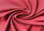 Weft Knit 4 Way Stretch Microsuede Fabric Red Suede Upholstery Material