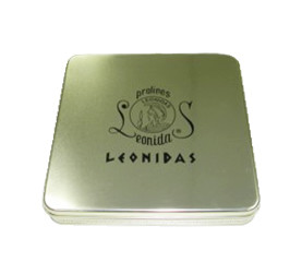 China Coffee Tea 0.28mm Tinplate CMYK Printing Square Metal Can factory