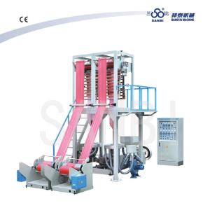 China Plastic Blown Film Extruder Double Lines Blow Film Extrusion Machine factory