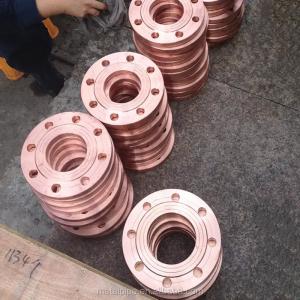 China Yellow Transparent Coating Copper Nickel Flange with Excellent Durability factory