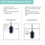 Hygger Aquarium Heater Submersible Fish Tank Heaters with LED Temperature