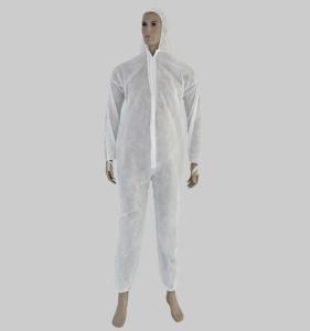 China White Disposable Protective Coverall Prevent Bacteria And Virus Invading factory