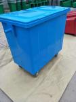 outdoor steel garbage bin Galvanized sheet waste bin