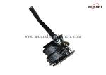 680kg Black Power Coated Worm Hand Winch , Two Cables Worm Gear Boat Winch