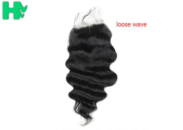 Brazilian Human Hair Closure 4*4 Closure Extensions With baby hair For Women