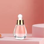 Functional Cosmetic Dropper Bottles 30ml Thick Glass Bottle with Gold Dropper
