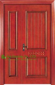 China Soundproof Timber Veneer Wood Front Door Manufacture, Modern Composited Timber Door Design factory