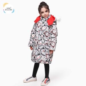 China Best Selling Outdoor Windproof Hooded Latest Winter Warmest Down Filled Jacket Girl Kids Coat factory