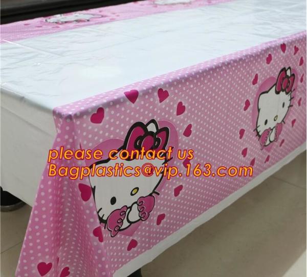 Hello Kitty Party Supplies Plastic Tablecloth kids Birthday Decoration Baby
