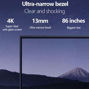 86 Inch Touch Screen Electronic Interactive Whiteboard Android Lcd Digital