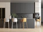 Modern Handless Plywood Kitchen Cabinets Set Design