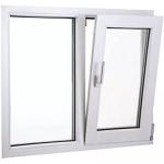 UPVC / PVC Double Glass Tilt And Turn Windows Double Glazed Inward Opening