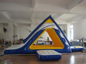 China Trampoline Inflatable Water Sports , Floating Water Slide Combo For Kid factory