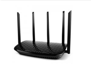 China 750Mbps 11AC dual band wireless router、plastic、black or white factory