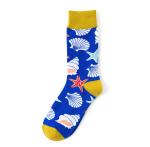 New marine series shark colorful trendy mens creative cotton tube socks