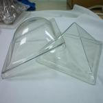 Transparent No Yellowing Small Plastic Dome , Flat Roof Dome Skylights For Homes
