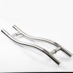 316SS 304SS Glass Door Hardware Accessories S Type Shower Room Handle 19mm Dia