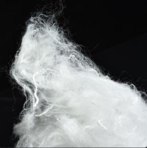 China Raw White Siliconized Polyester Fiber Virgin 2.5D Fineness factory