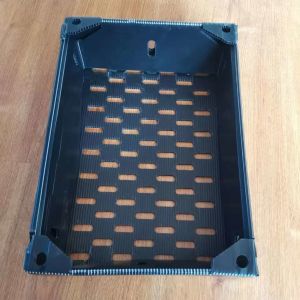 Waterproof Reusable Plastic Crates Lightweight Warehouse Storage Boxes Stackable