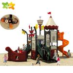 Kids Plastic Playground Slide Pirate Ship Adventure Playground Equipment