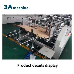 Automatic Collecting Function 1 Corrugated Box Folder Gluer Machine with Voltage
