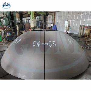 China 1000mm 6mm Hemispherical Dished Tank Heads Half Sphere Nickel Alloys factory
