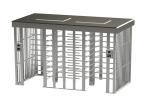 Double Sides Solenoid Locking Mechanism Full Height Turnstile Semi auto Rotating