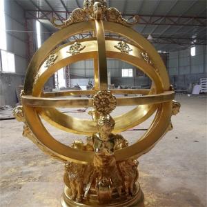 China Celestial Globe Armillary Sphere Sculpture Decorative Metal Ball Garden Sculpture factory
