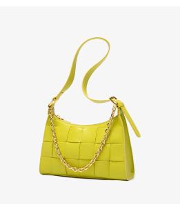 China PU Women'S Trendy Niche Design Woven Bag Under The Leg PU Shoulder Bag factory