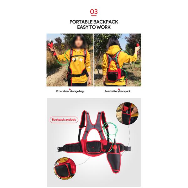 Swansoft 35mm 43.2V Lithium Battery Portable Electronic Pruning Shear